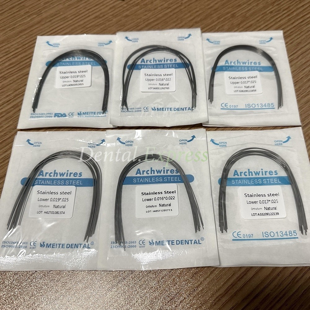 Dental S.S Orthodontic Arch Wire Stainless Steel Round Rectangular Natural Form