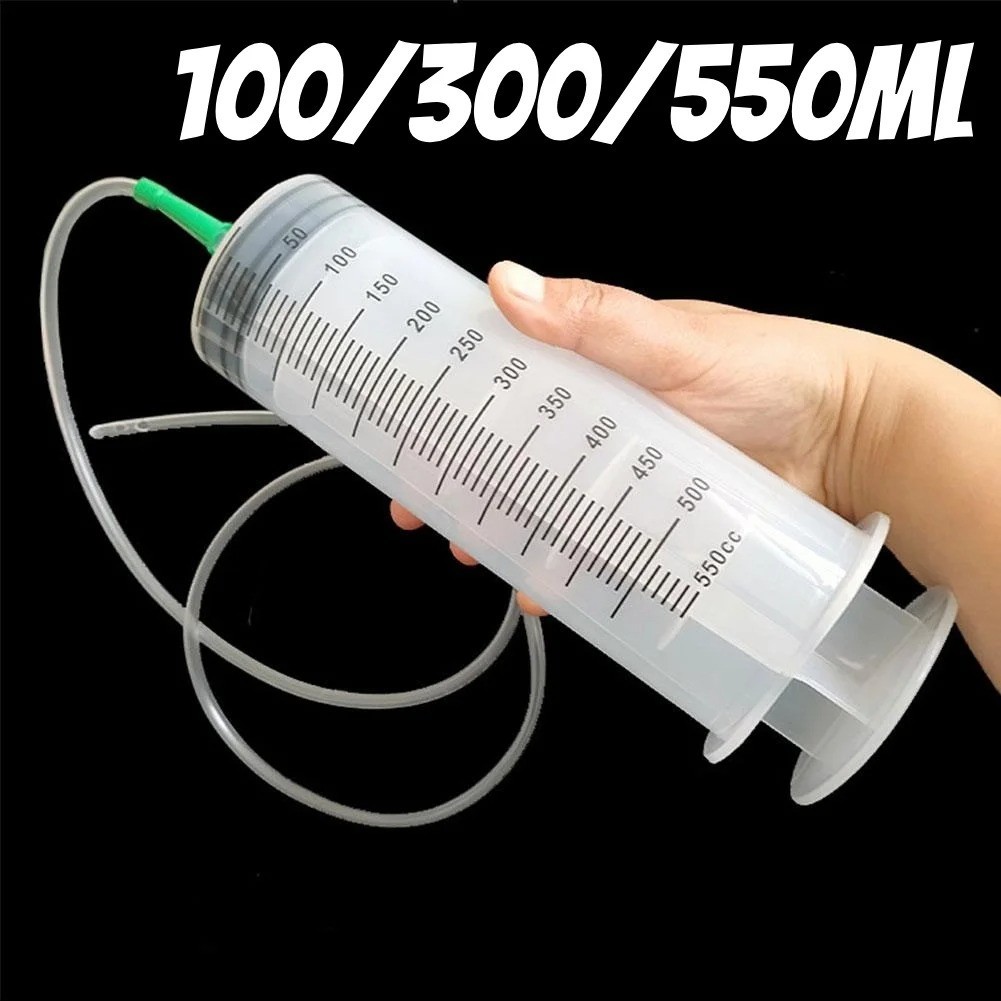100ml/550ml Large Capacity Syringe Reusable Pump Measuring With 1m Tube Feeding