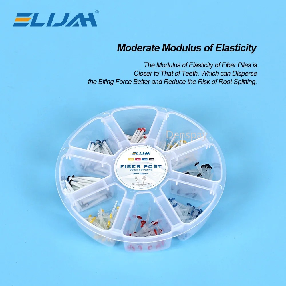 Dental Fiber Post Kit Mixed/Screw/Straight Post Quartz Glass Thread Pile 1Box-US
