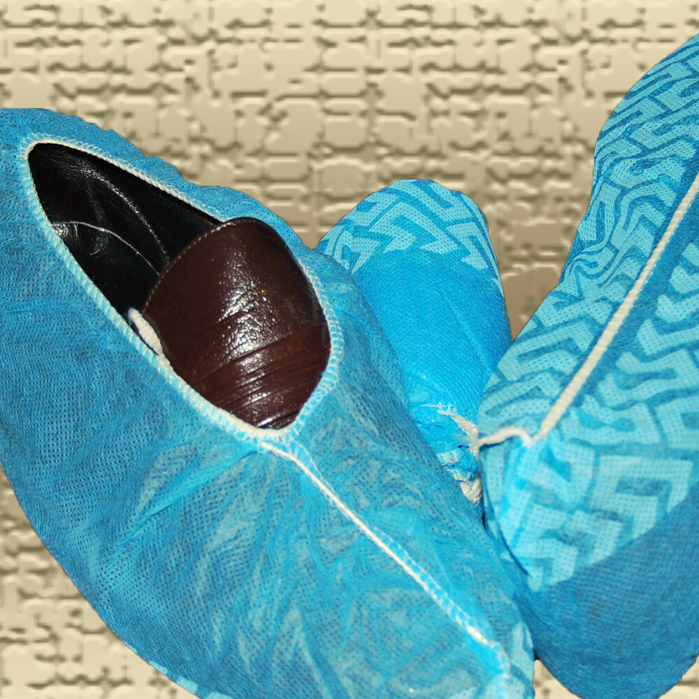 100 Non Skid Shoe Covers- Disposable Medical A-I-A Brand Up to Men’s Size 11