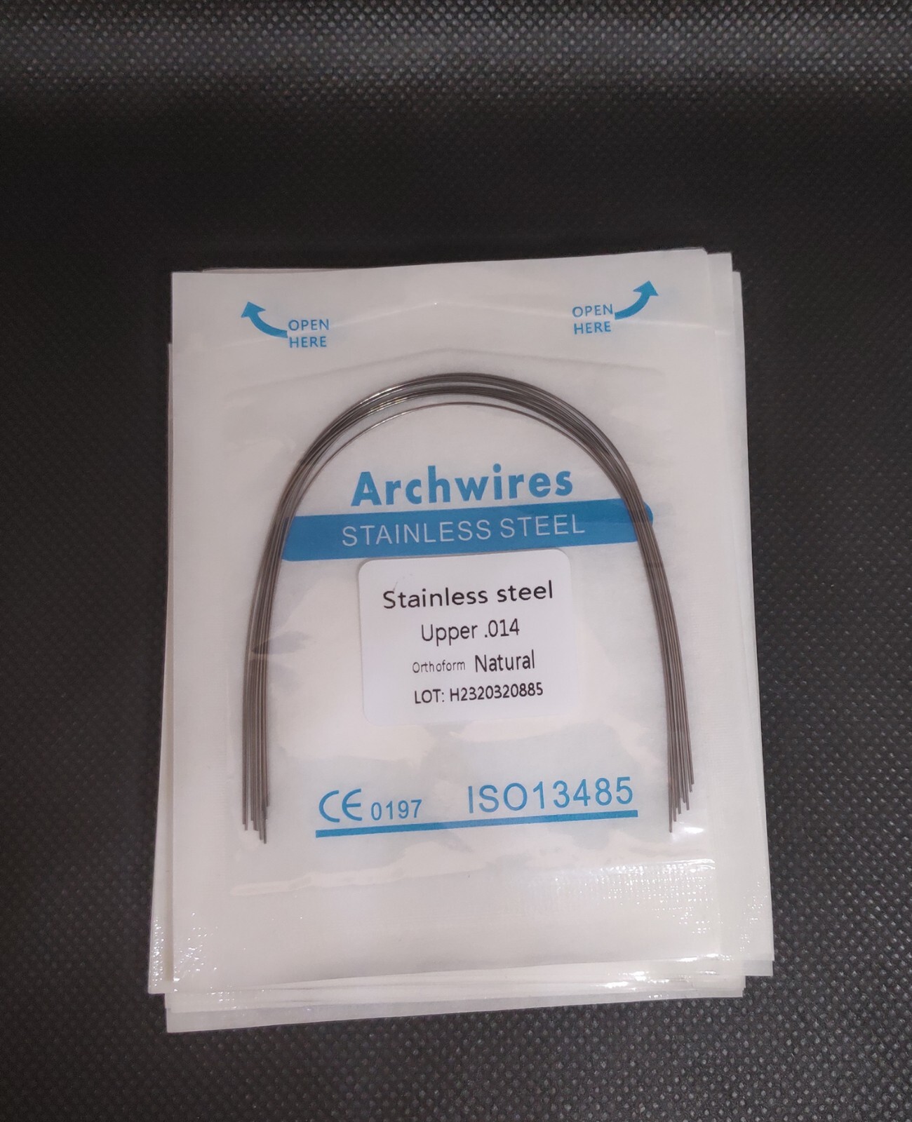 Dental Orthodontic Stainless Steel Wire Round/Rectangular Arch Wires Natural