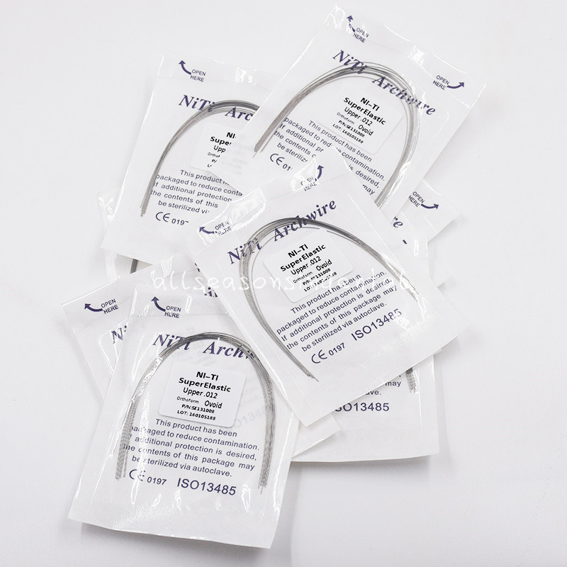 10 Packs Dental Orthodontic Super Elastic Niti Round Arch Wire Ovoid 0.12 Upper