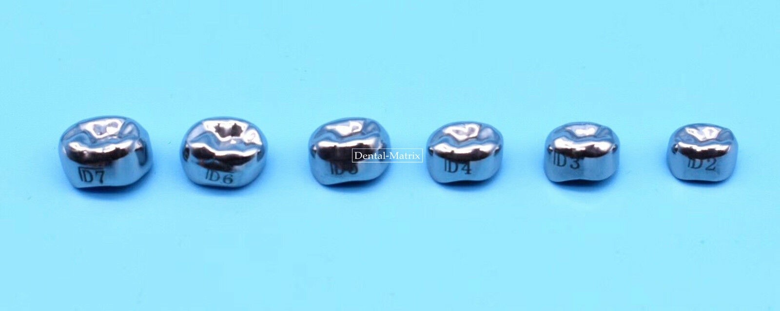 5pcs Dental Pediatric Crown Kids stainless steel molar crowns Preformed Primary