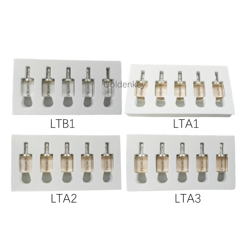 Dental CAD CAM Blocks C14 Glass Ceramic Zirconia Reinforced Block HT A1A2A3BL1