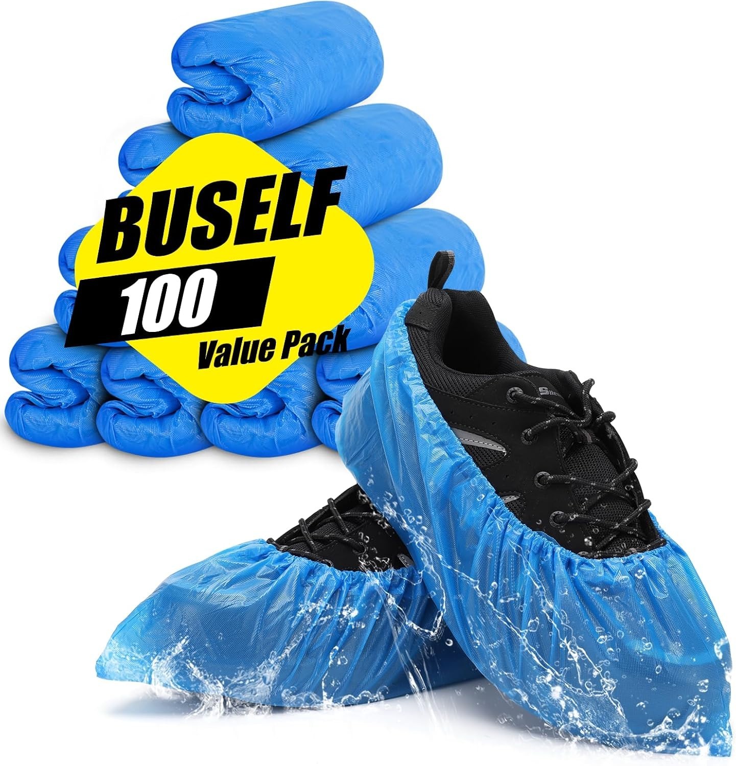 High-Quality Non-Slip Shoe Booties – 100 Pack, Perfect for Indoor & Outdoor Use
