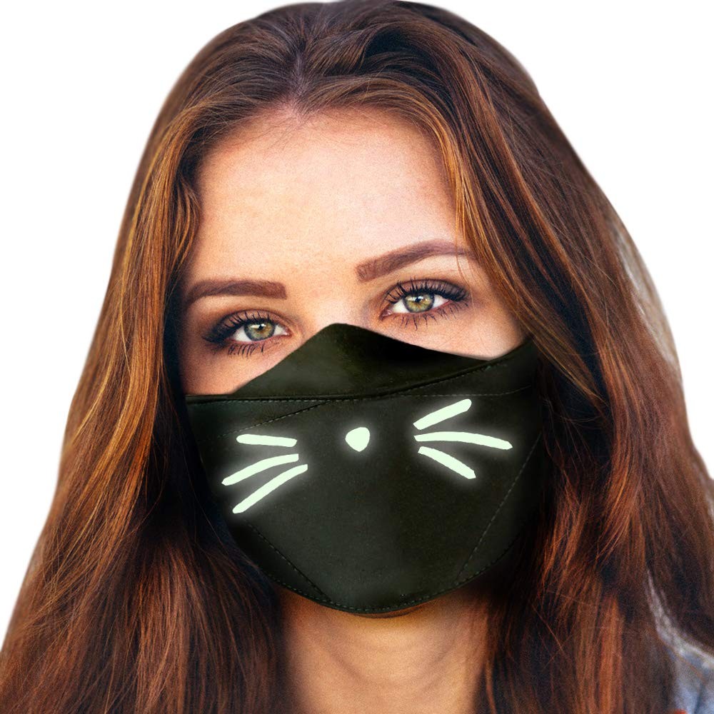 Halloween Reusable Masks for Adults | Glow in the Dark | USA MADE | Adjustabl…