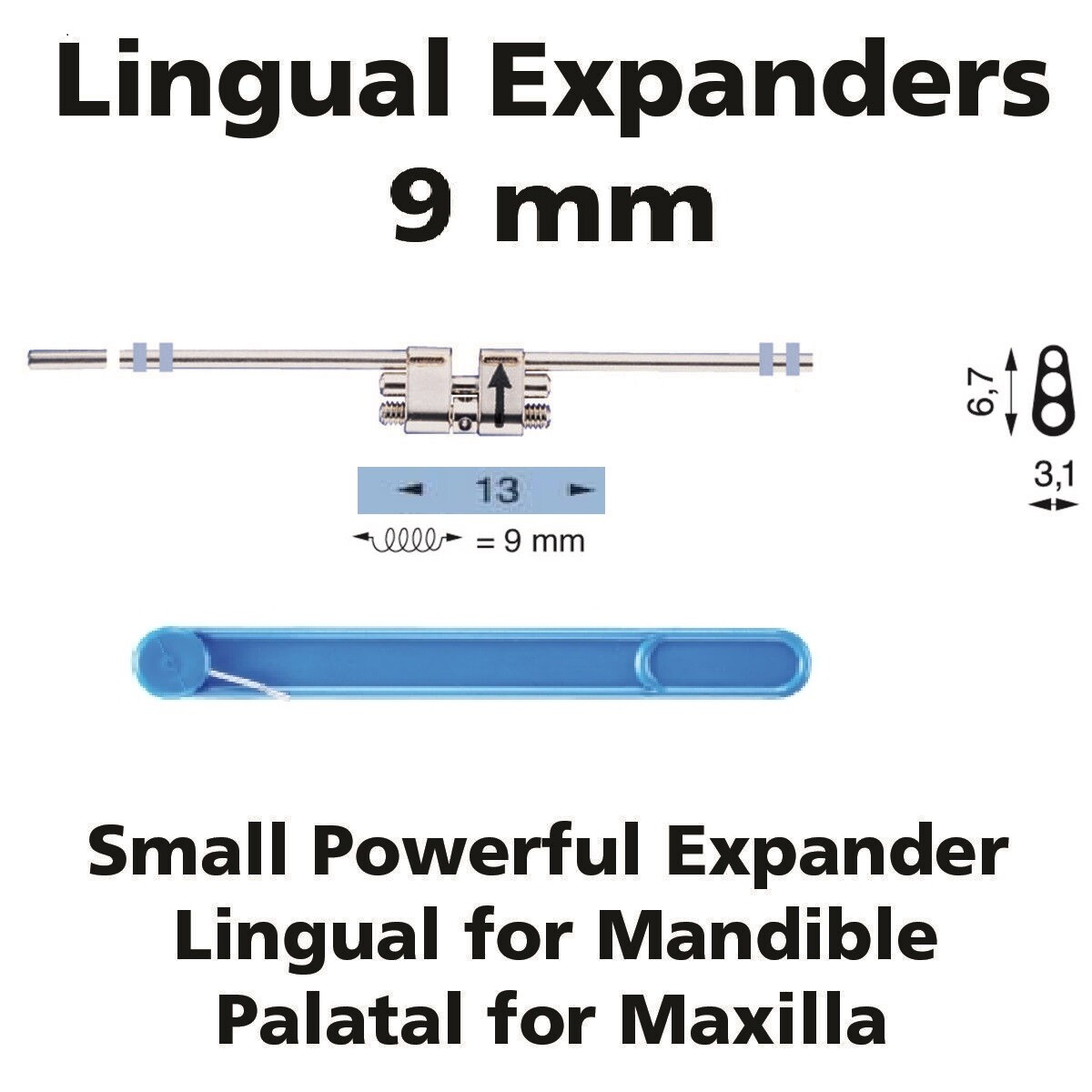 Dental 9 mm or 11 mm Ortho Expansion Half Screw made by LEWA – FREE SHIPPING