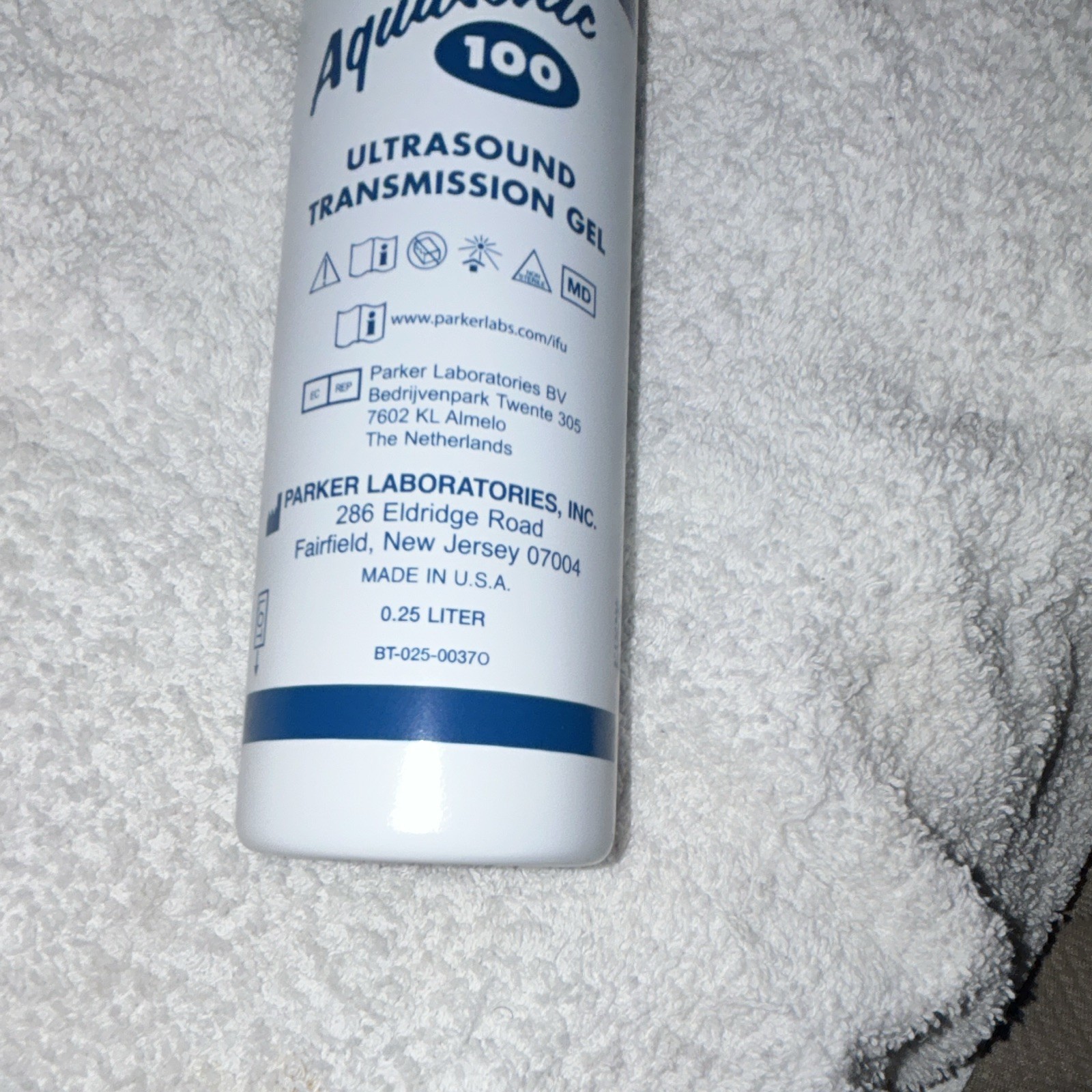 Parker Laboratories Aquasonic 100 Ultrasound Transmission Gel 0.25 Liter
