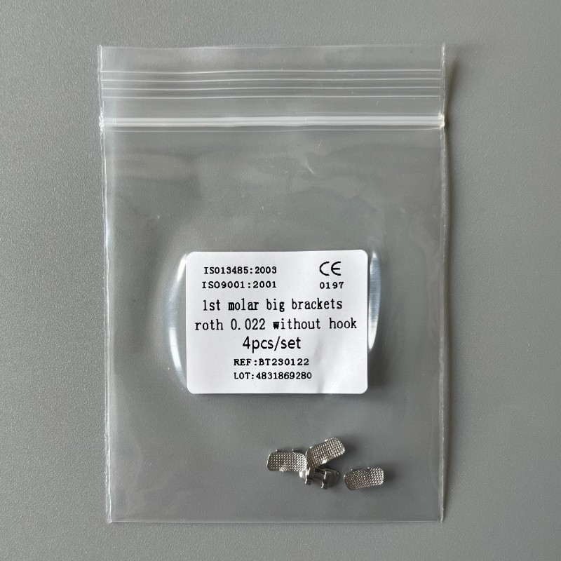 10Sets Dental Orthodontic 1st Molar Wide Big Brackets Roth 022 Without hooks