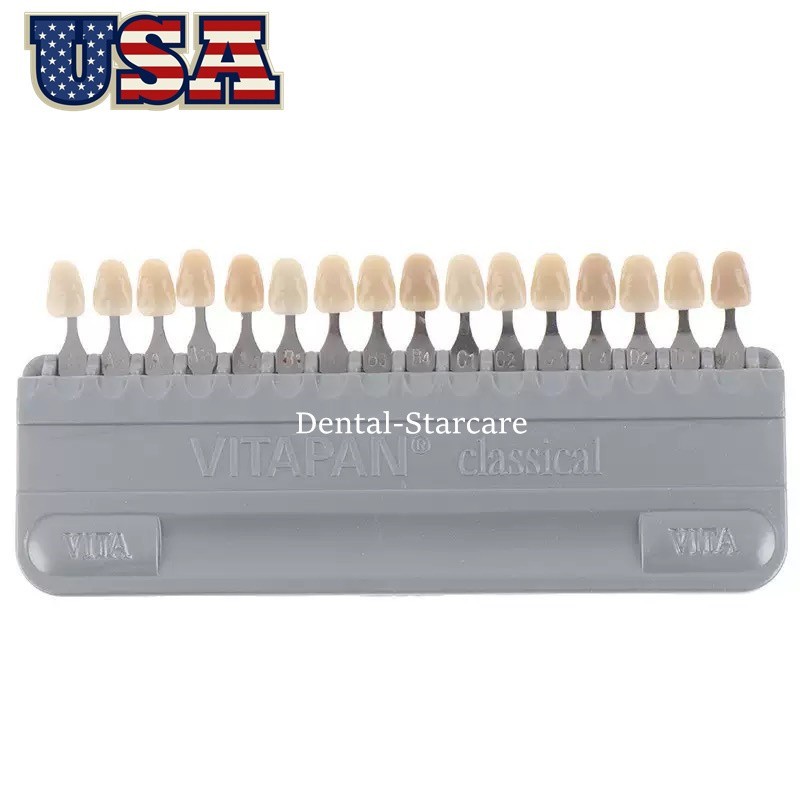 1 Set VITA Classical 16 Colors Shade Guide Dental Toothguide A1-D4 Whitening USA