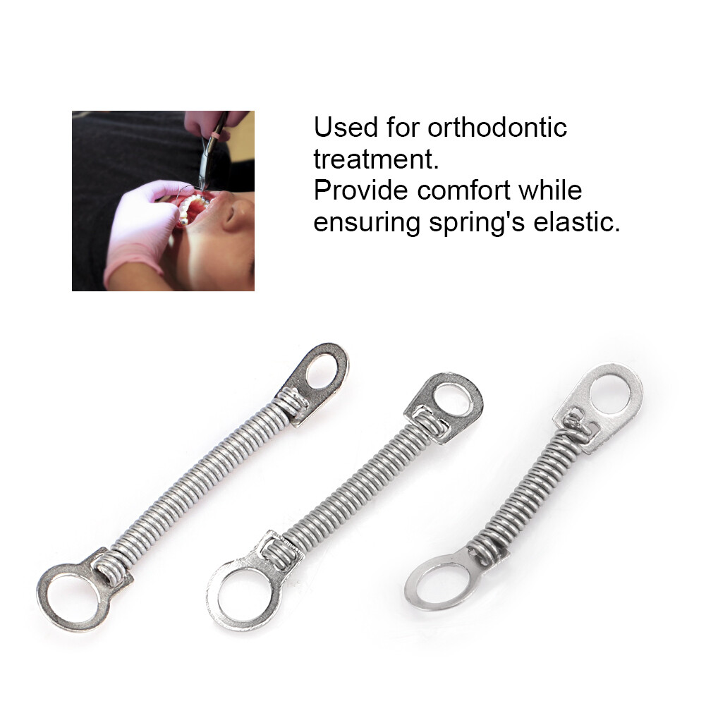100 Pieces Dental Orthodontic Niti Closed Coil Springs 10Pcs/Pack 6 Sizes