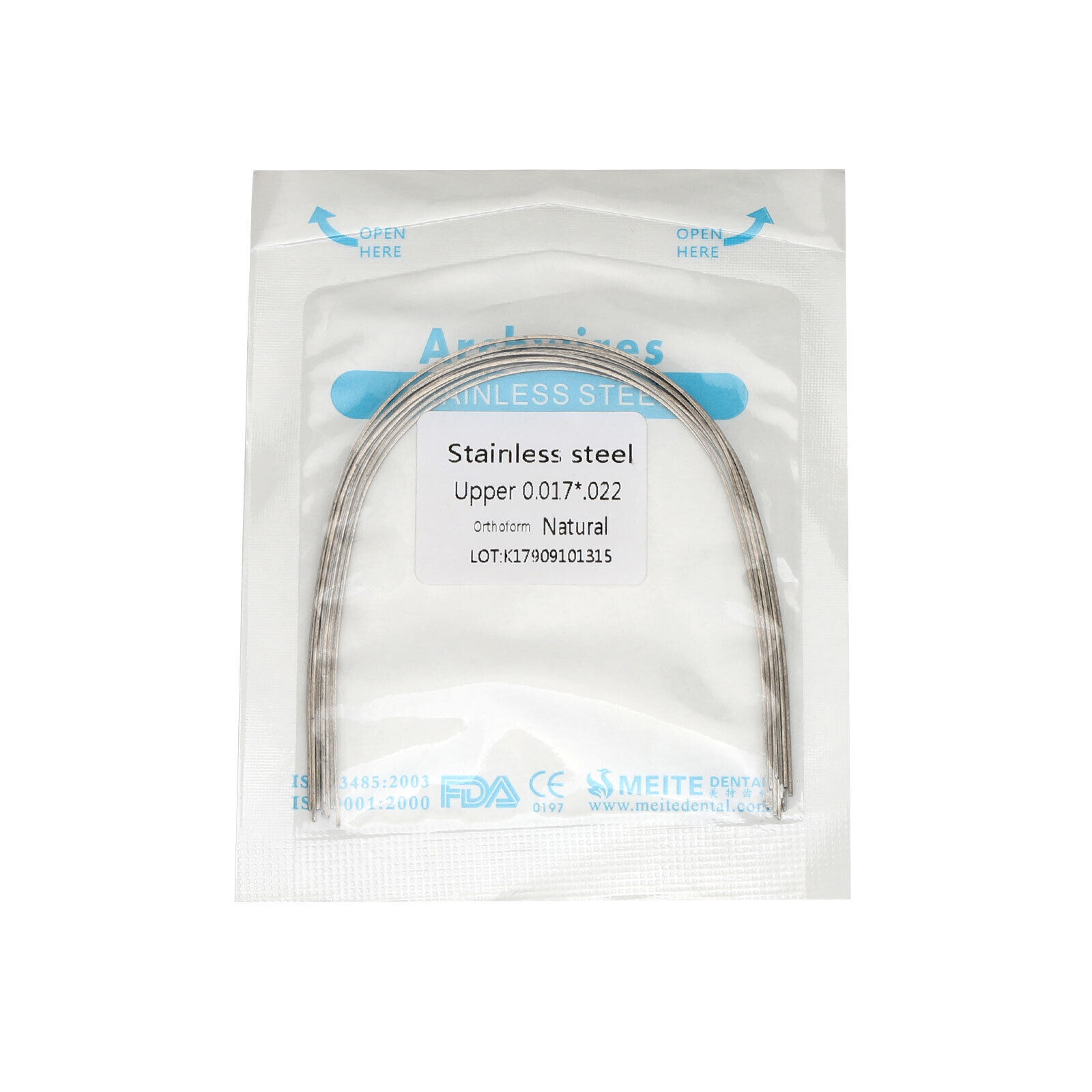 10 Pcs/pack Dental Orthodontic Stainless Steel Round/Rectangular Arch Wire Ovoid