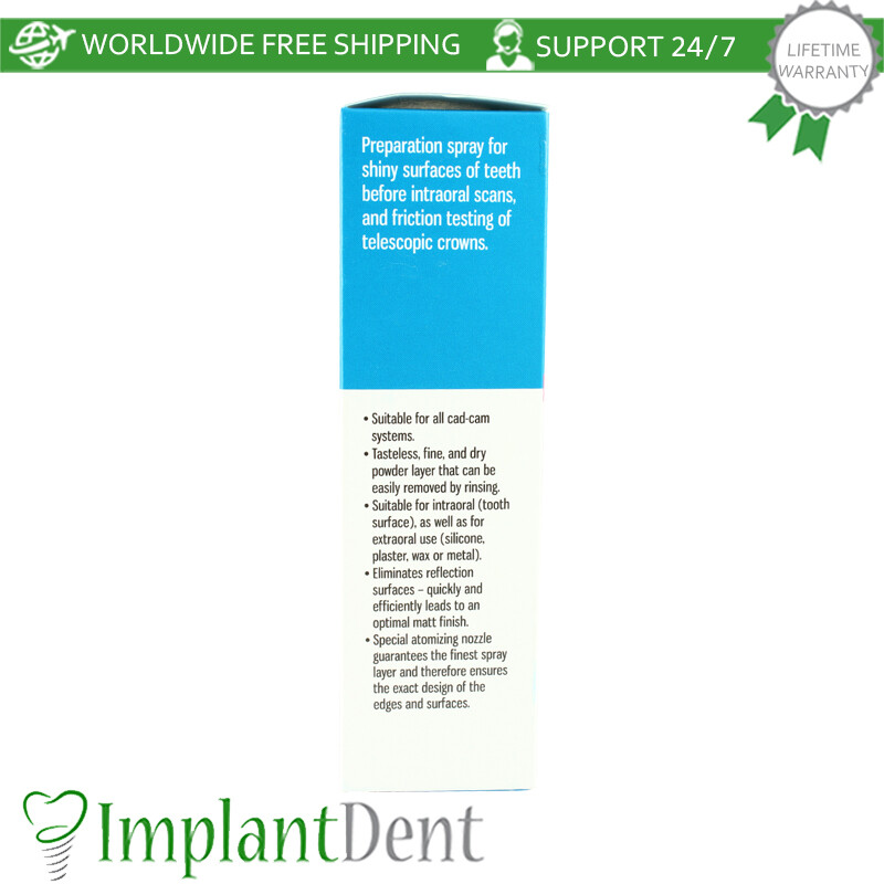 CAD/CAM Powder Scanning Spray Dental Intraoral Scan 75ml Digital Lab Die Stone