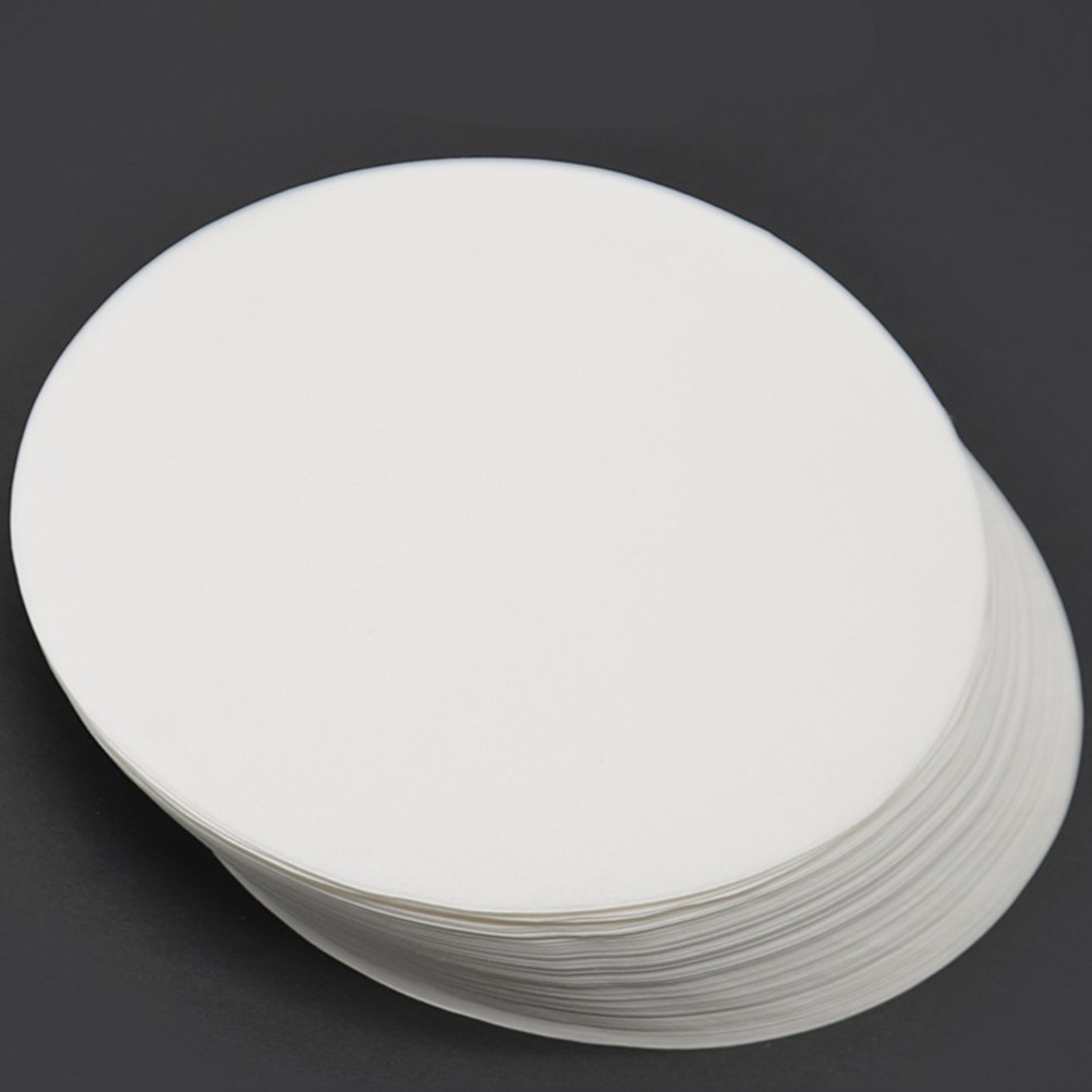 100Pcs Reusable White Filter Paper Discs for Lab Particle Retention