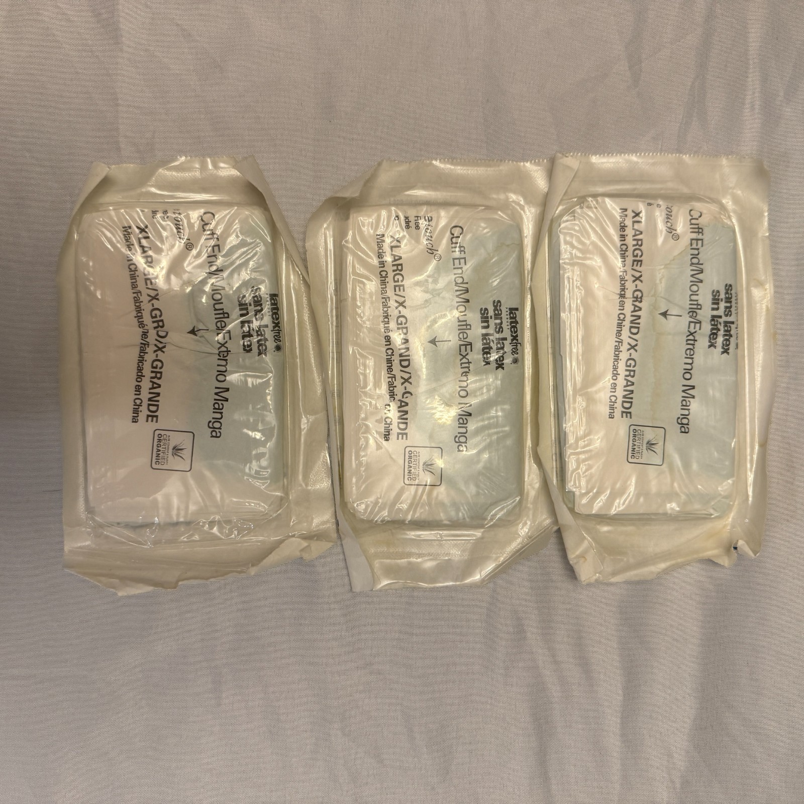 Medline Sterile Aloe Touch XLarge Gloves Non Latex 3 count in pkg (A10-28)