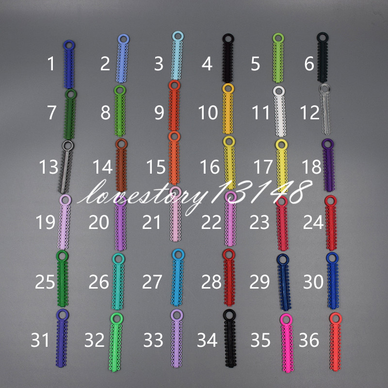 1 Bag(1040 Pcs)Dental Orthodontic Elastic Ligature Tie Colorful Mixed 37 Colors