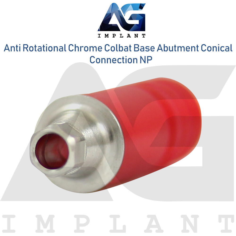 10 Chrome Cobalt Base Anti Rotational NP Conical Connection With Screw 2.25mm