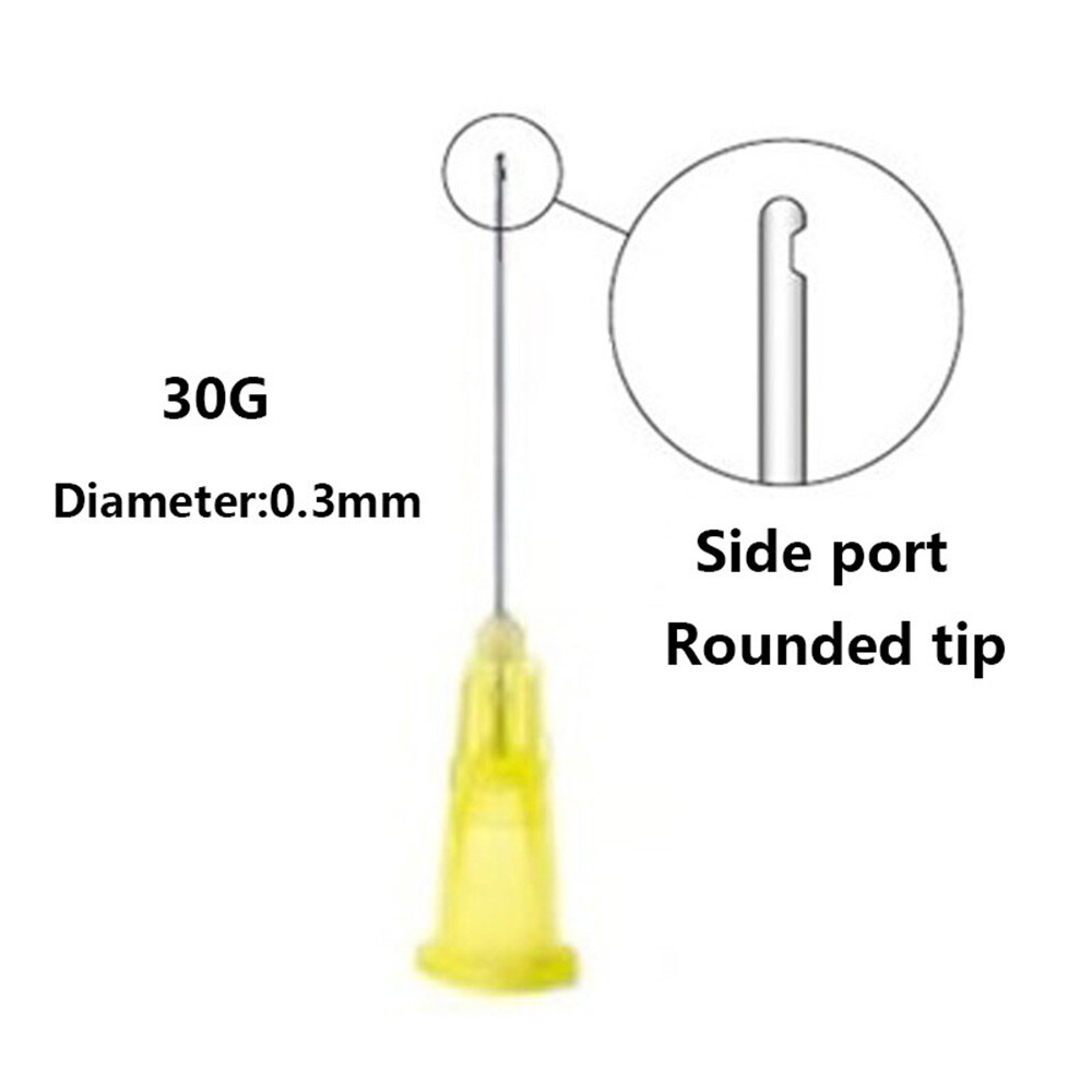 100pcs Dental Endo Irrigation Needle Tip 30GA End-Closed Side Hole Syringes NEW