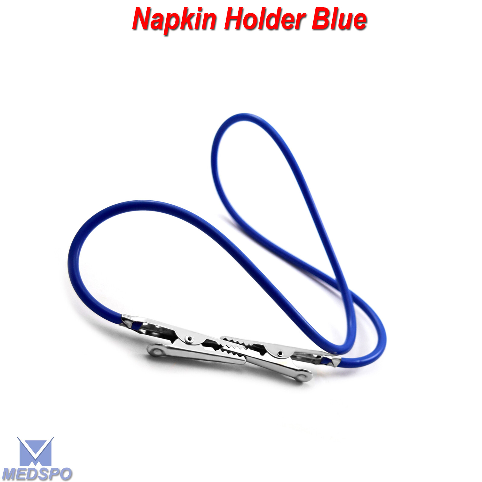 Napkin Holder Surgical Dental Bib Clips Silicone Bib Clip Holder Blue Color