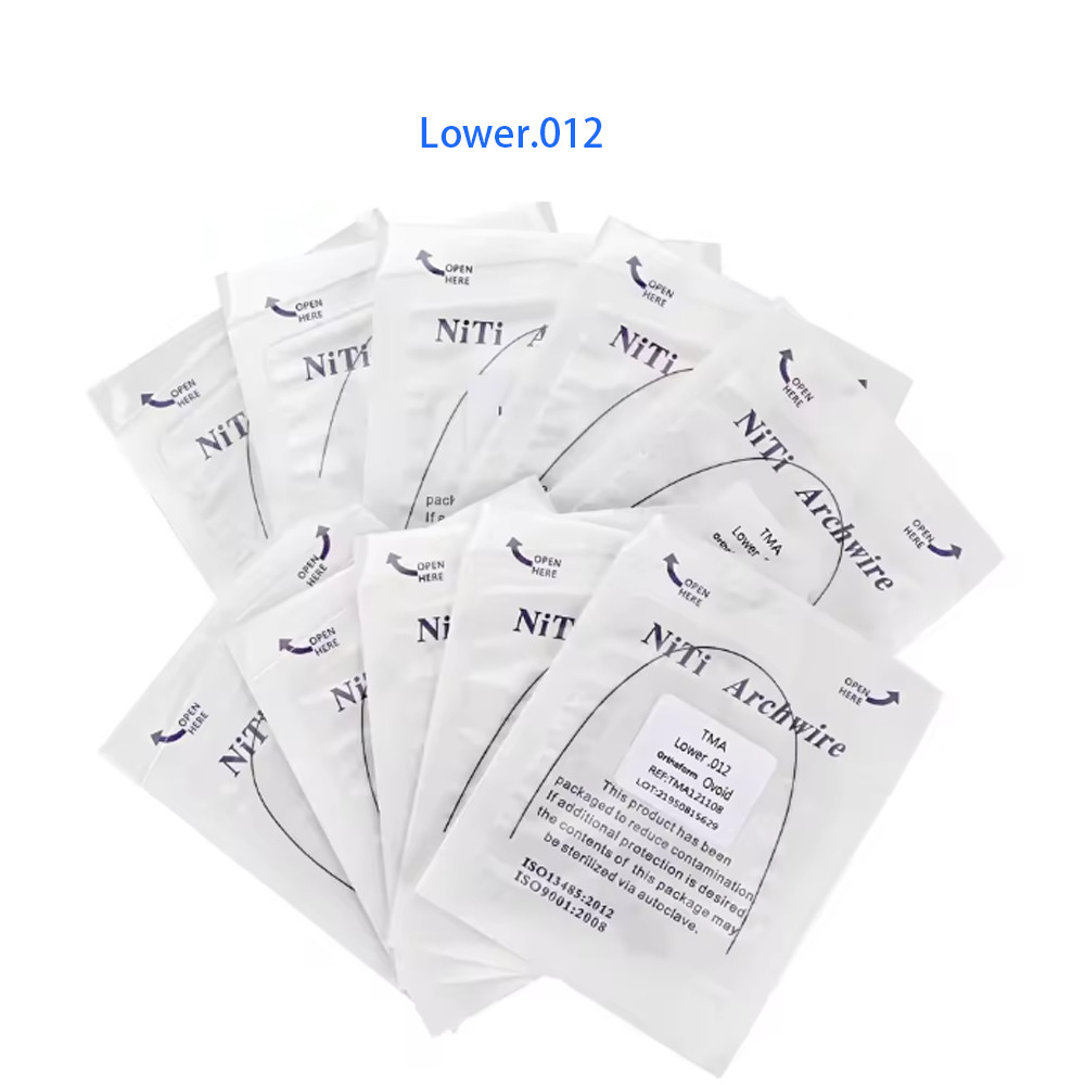 Dental Orthodontic TMA Beta Ti-Mo Alloy Round Arch Wires Ovoid