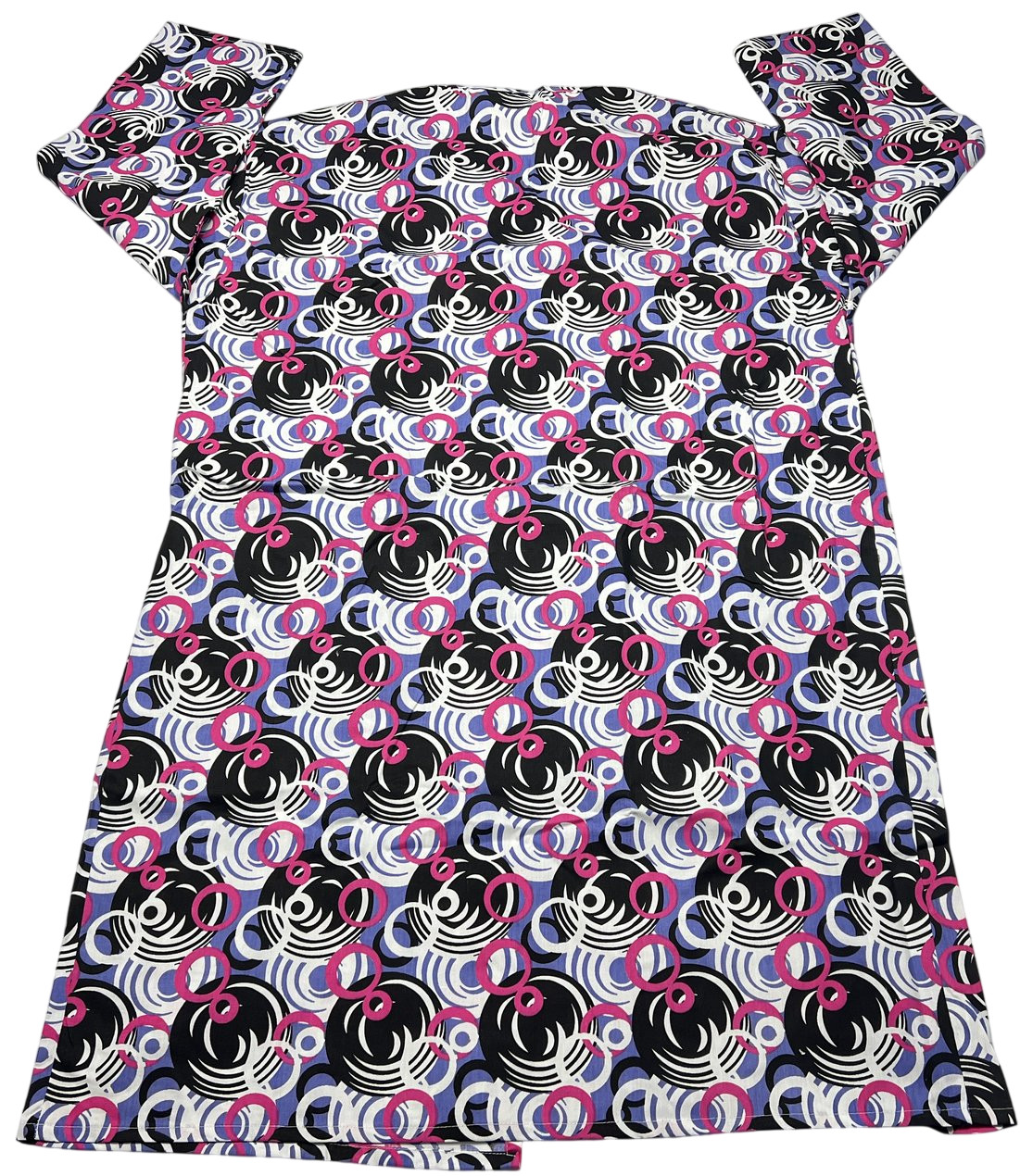 Patient Gown Unisex (OS) Bubble Print Open Front Long Sleeves Medical NWOT