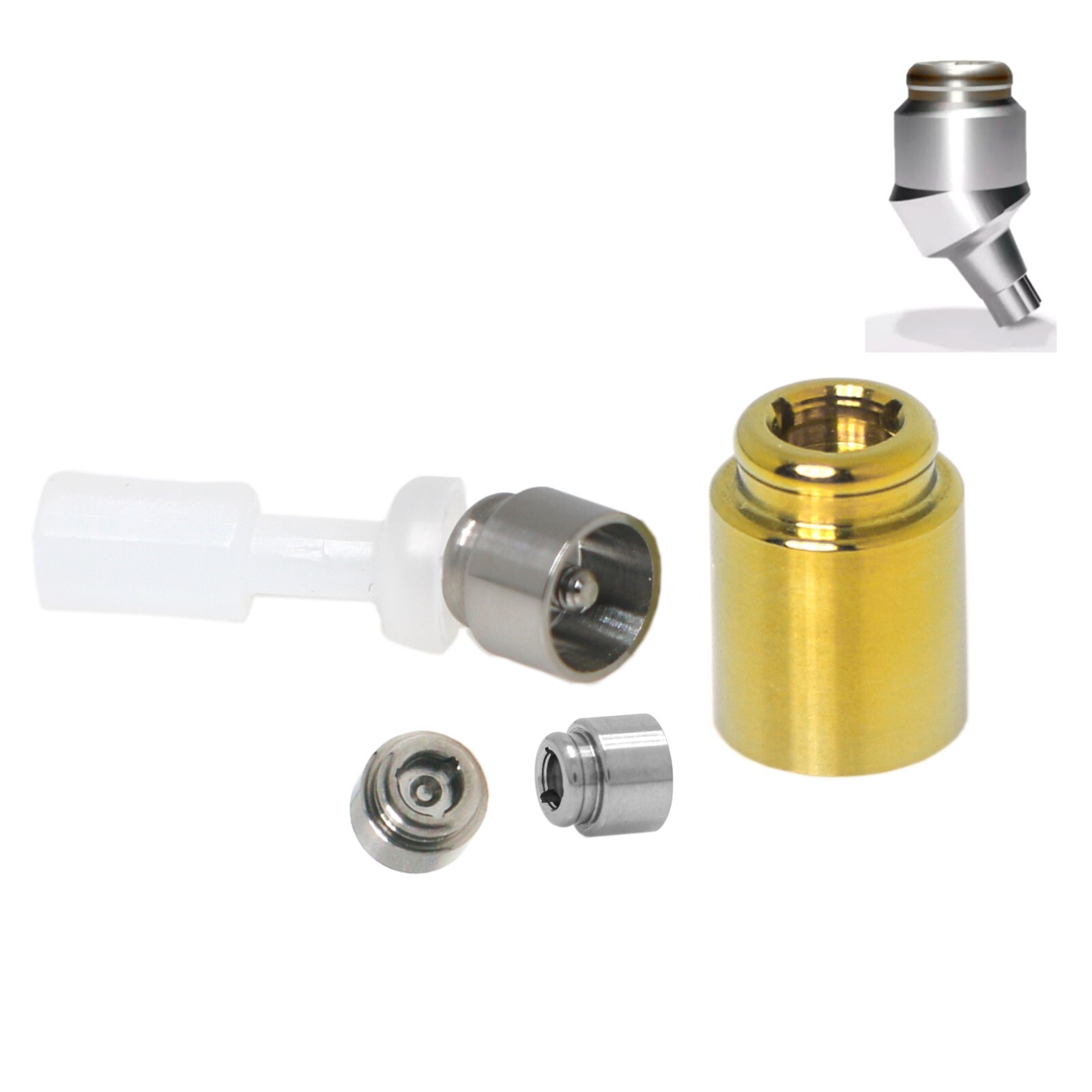 Multi-Unit 4.8 Locator Abutment For Hiossen/Nobel/Zimmer Straight Angled Implant