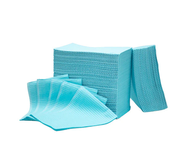 Disposable Dental Medical Tattoo Bibs 13″X18″ Blue 500pcs/bag