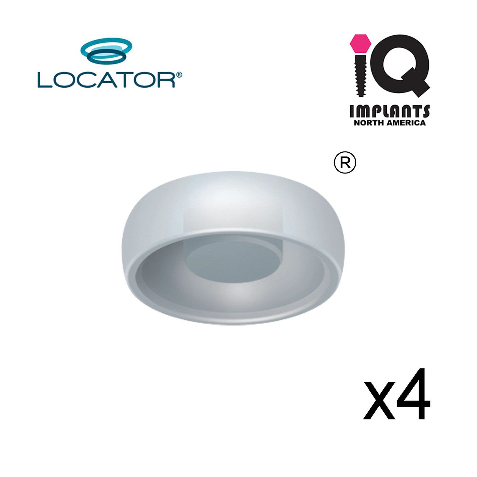 Zest Locator Classic Genuine Replacement Caps Standard, Clear 5.0 lbs (4 pack)