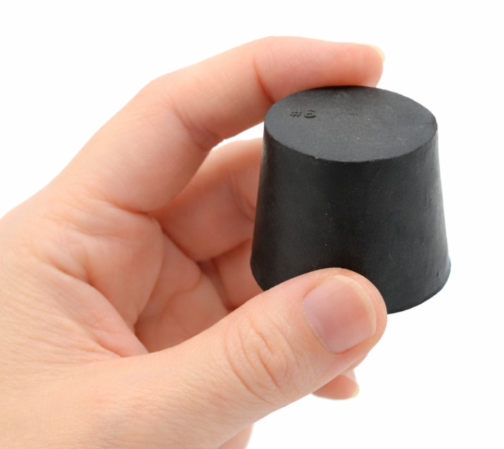 1 1/4″ Solid Black Rubber Stoppers Tapered Plug Bung Plug Various Pack Sizes