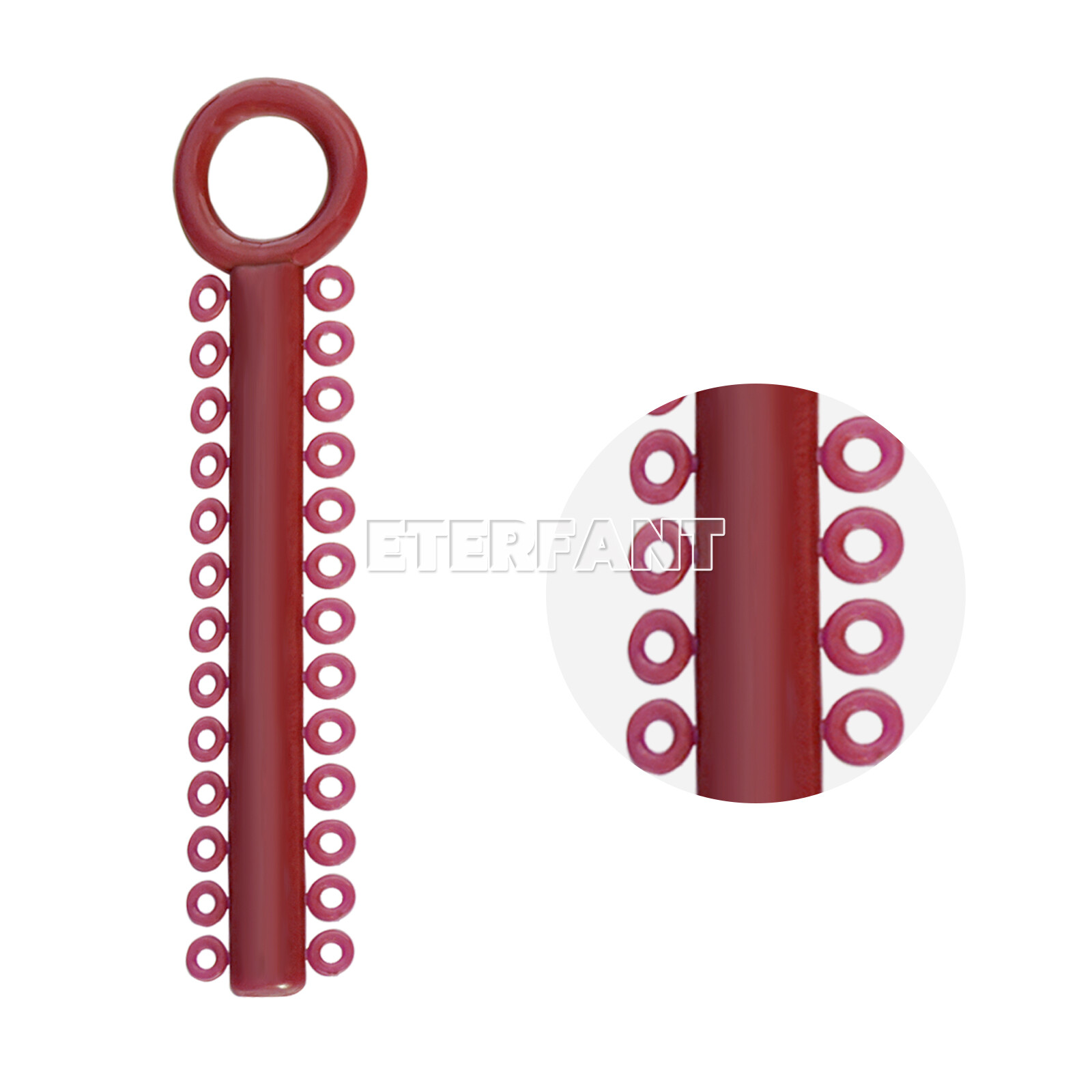 1040PCs ETERFANT Dental Orthodontic Ligature Ties Elastic Rubber Bands Brackets