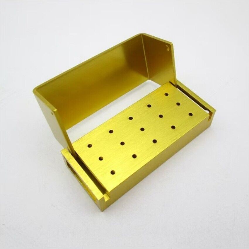 Dental Bur Holder Block Disinfection Box 10/15/16/24/30/56/100/142/152 Holes