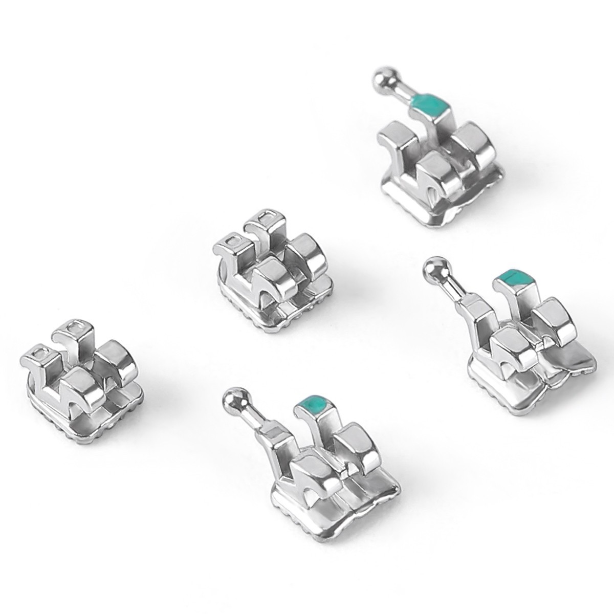 20Set AZDENT Dental Ortho MIM Monoblock Brackets Brace Mini Roth/MBT .022/.018