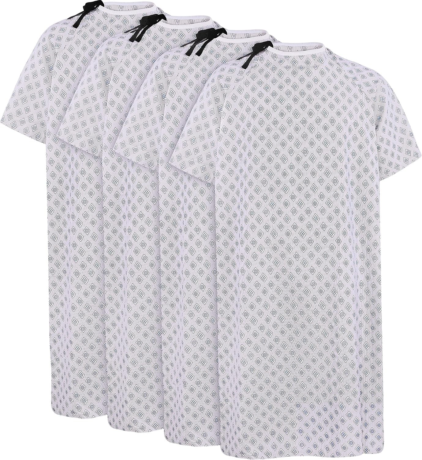 Unisex Hospital Gowns Patient with Back Tie for Men and Women Comfortably Fits