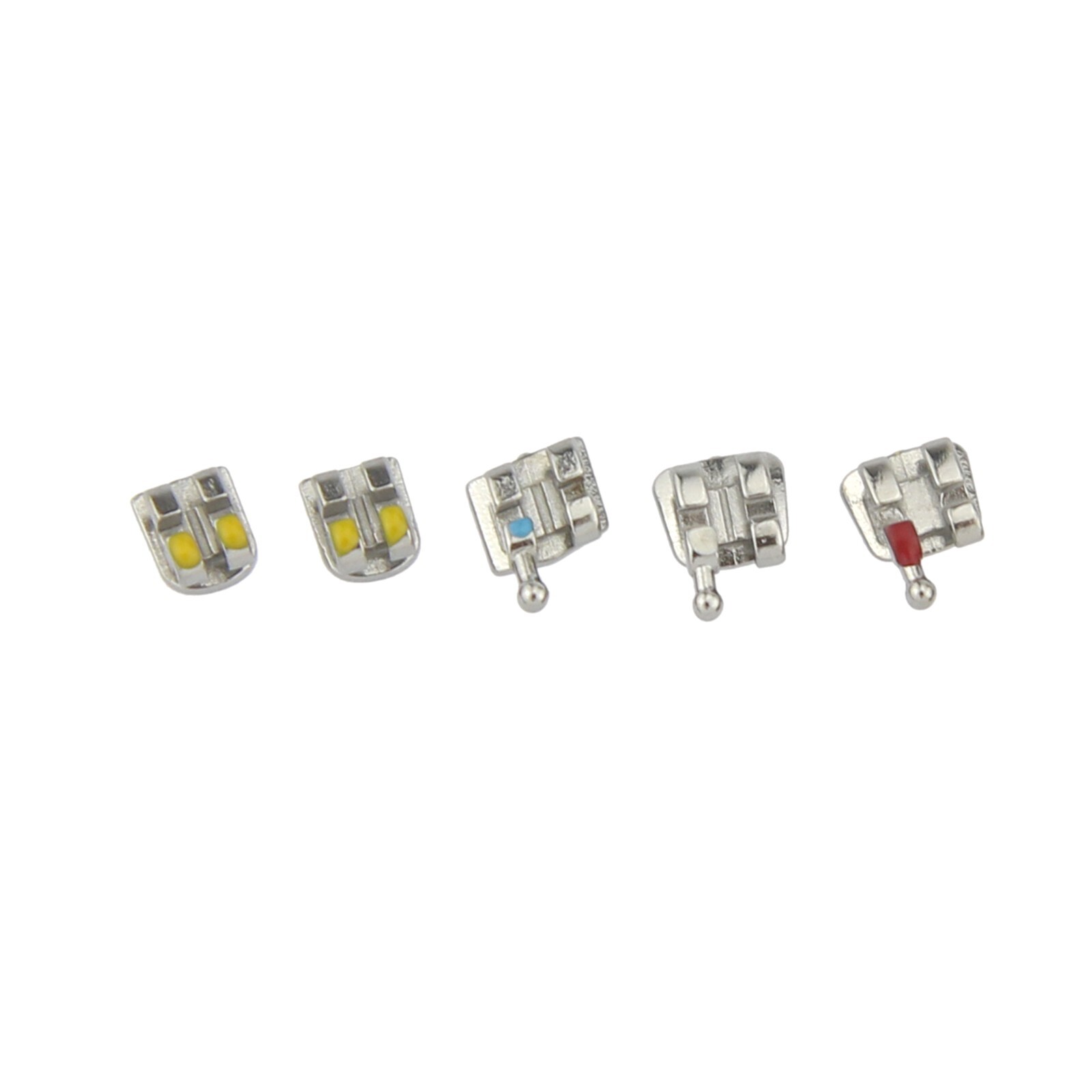Dental Orthodontic Brackets Metal Braces Mini Roth MBT OC 022 345 Hooks MIM 5-5
