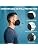 CHGD Kn95 Face Mask Black,5 Layer Cup Dust Safety Masks Men & Women Universal,Br