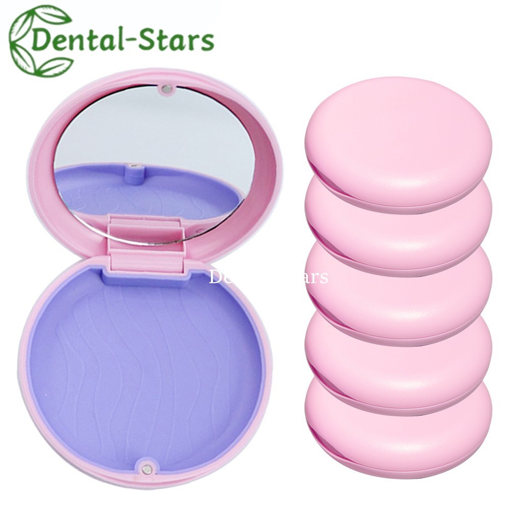 Dental Retainer Box Braces Orthodontic Aligner Case Magnetic Mouth Guard Box