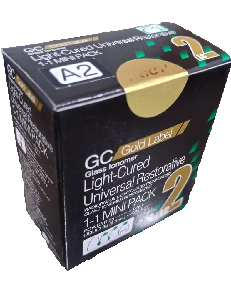 GC Fuji II LC Light Cure A2 GIC Mini Dental Cement High Fluoride Restorative