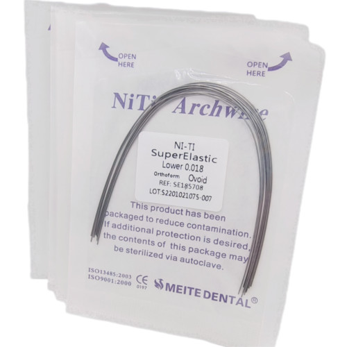Dental Orthodontic Super Elastic Niti Round/Rectangular Arcos Arch Wires Ovoid