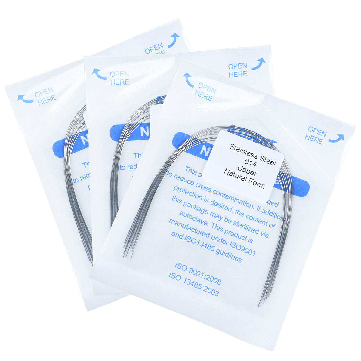 Dental Orthodontic Natural Form Arch Wires Stainless Steel Round 10PCS/Pack HOT