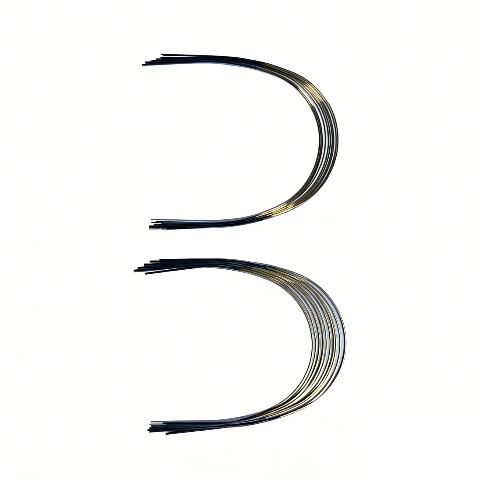 1 PC Dental Orthodontic 24K Gold Coated Super Elastic Ni-Ti Round Wire 012 Upper