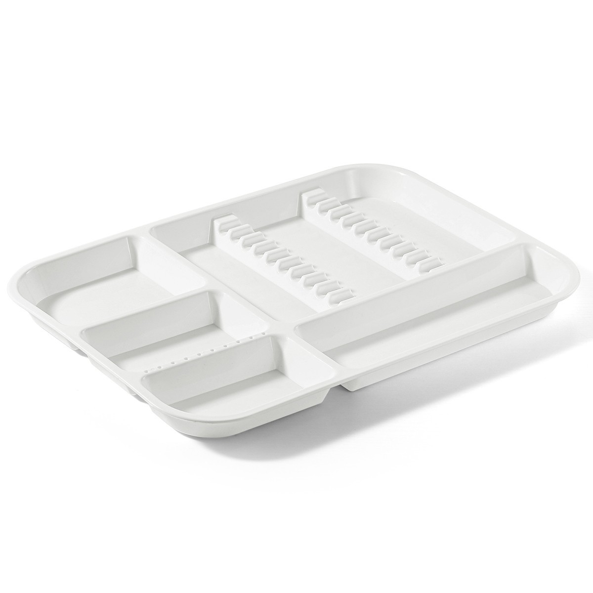 Dental Autoclavable Plastic Instrument Set Up Flat Tray /Divided Tray Size B