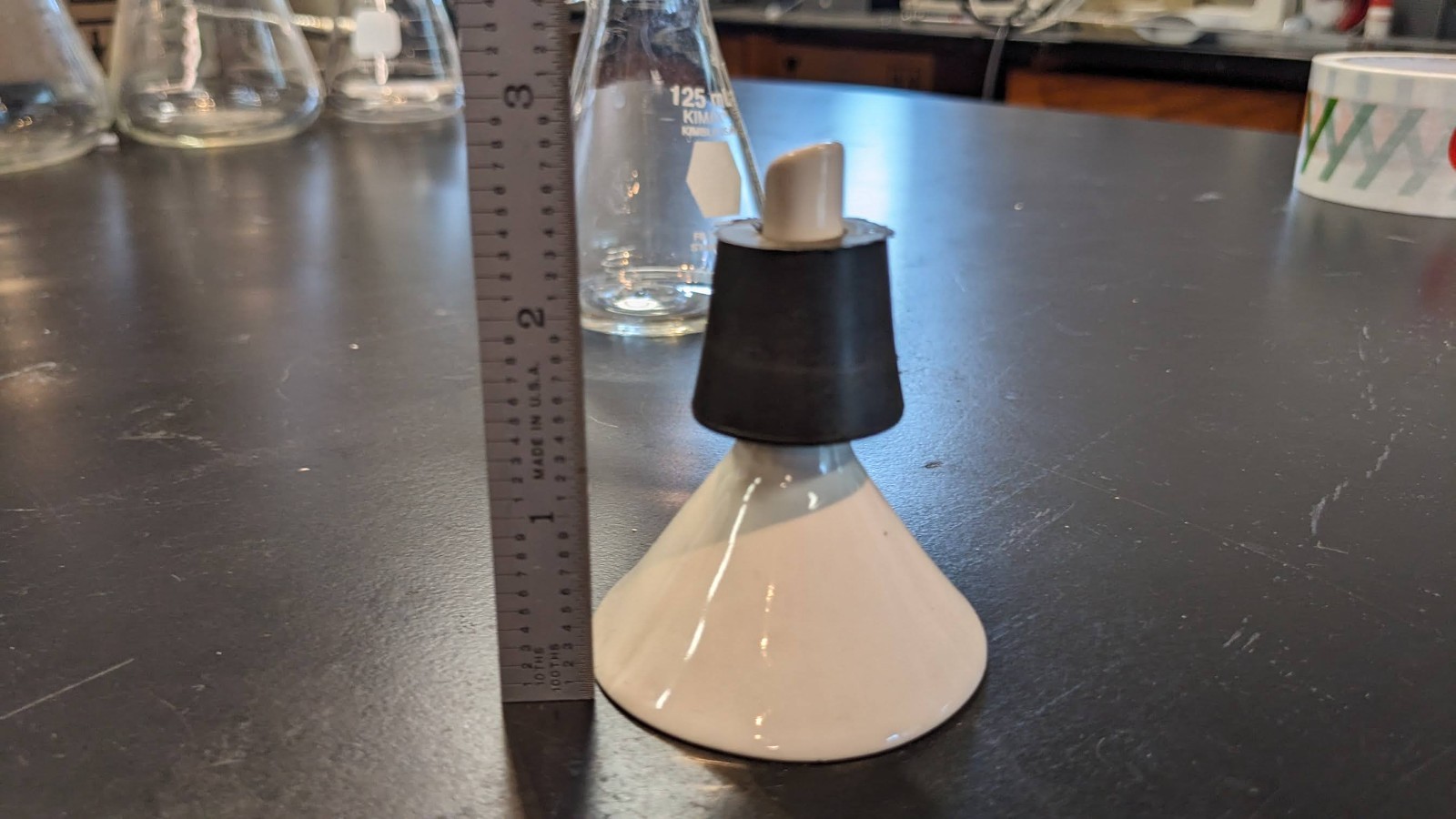 Buchner Funnel Kit w/ micro scale Filter & 125mL Vacuum Flask Adapter w/ stopper