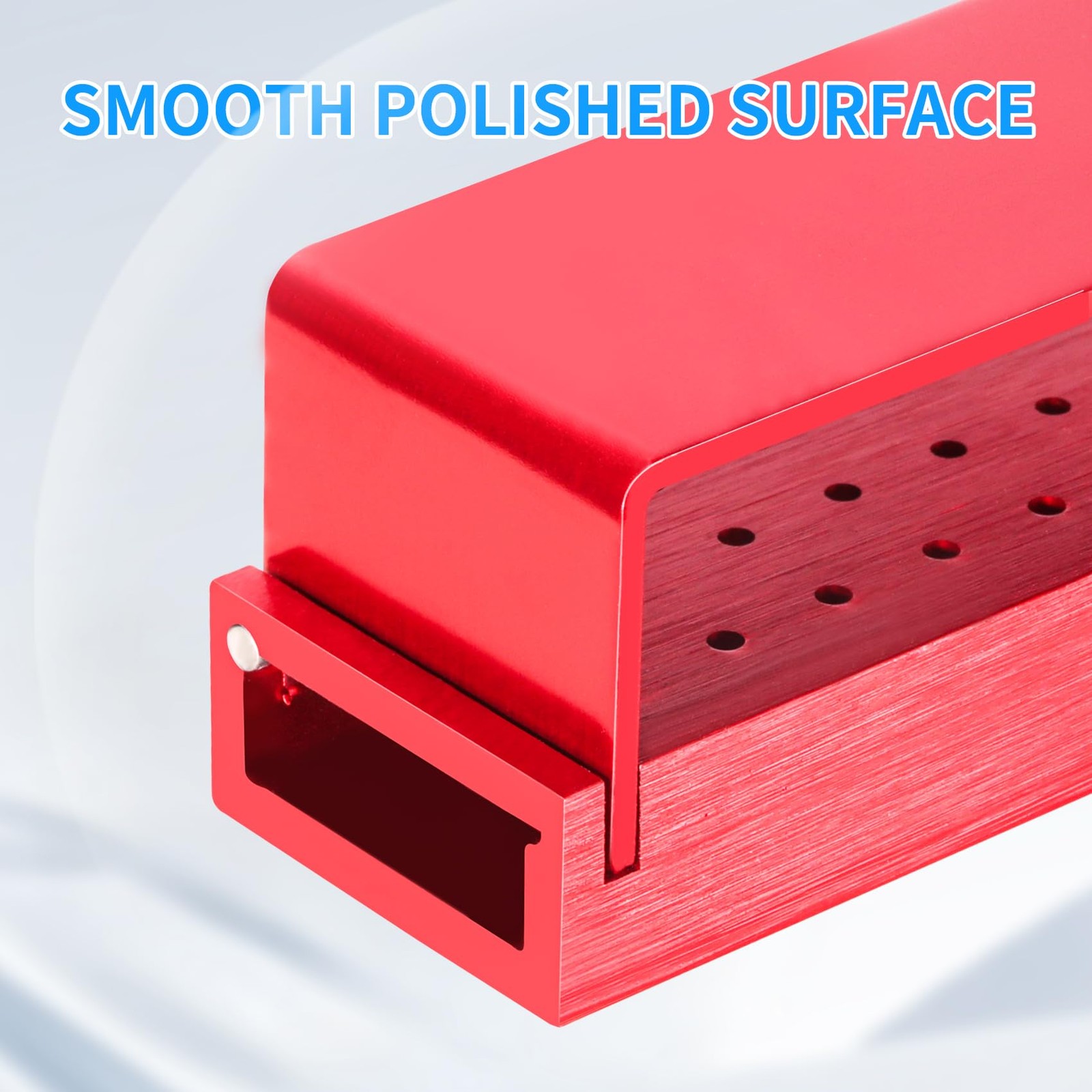 Annhua Dental Bur Blocks Aluminum Holders for Diamond Burs, silver
