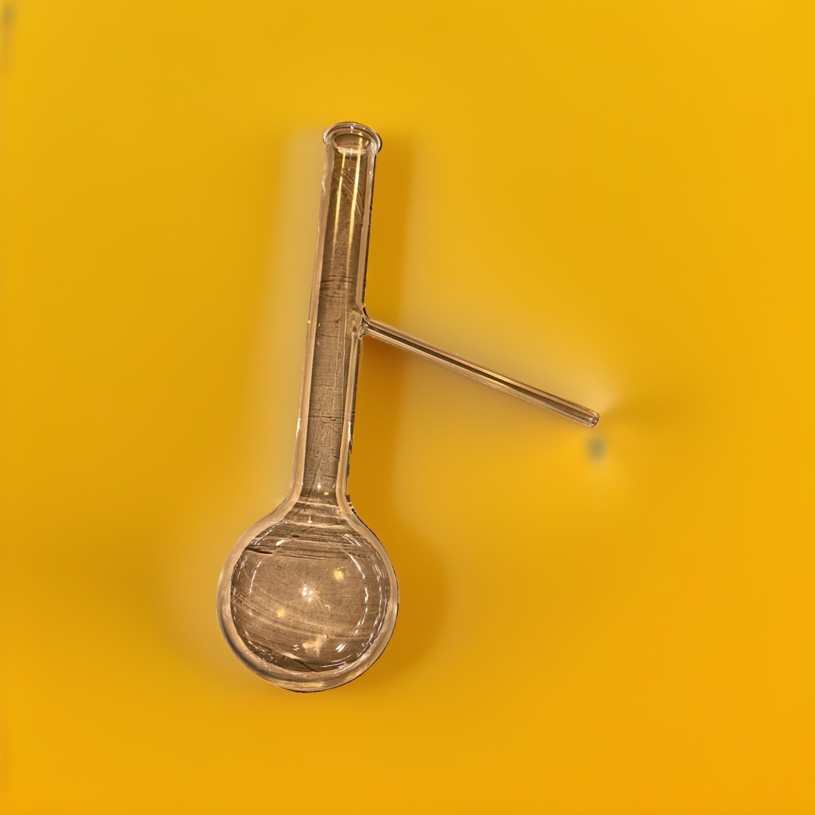 Glass Distillation Flask with Sidearm, Round Bulb Physical Laboratory