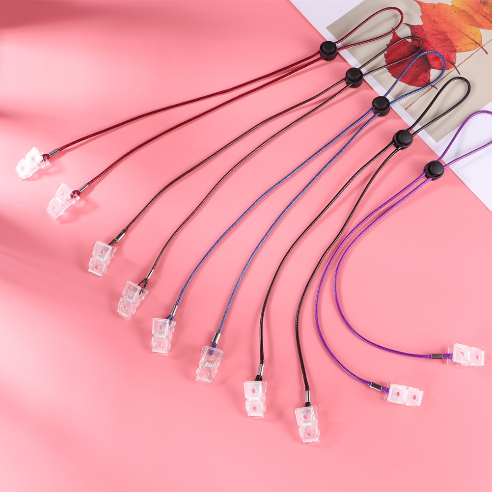 5 Pcs Napkin Clip Chain Lanyard Strap Bib Holder for Everyday Use