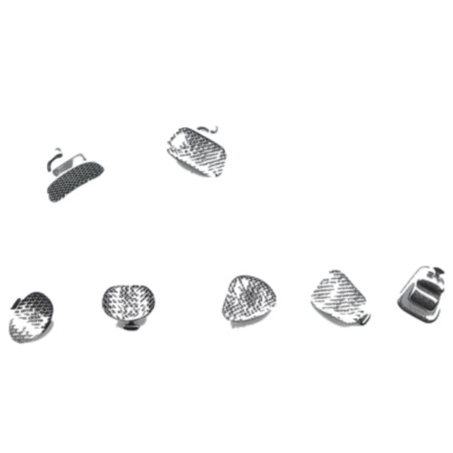 1 Box/28pcs Dental Orthodontic Metal Lingual Brackets Brace Buccal Tubes