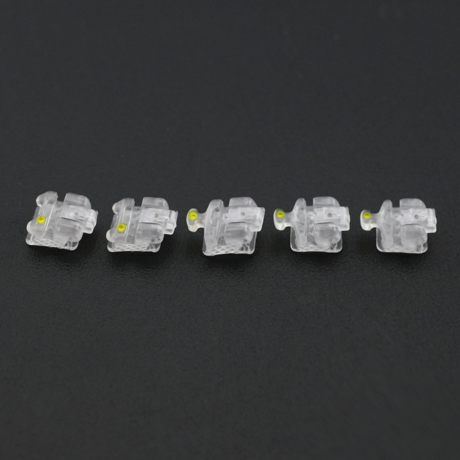 Orthodontic Self-Ligating Brackets Ceramic Braces Clear Roth MBT 022 Damon C 5-5