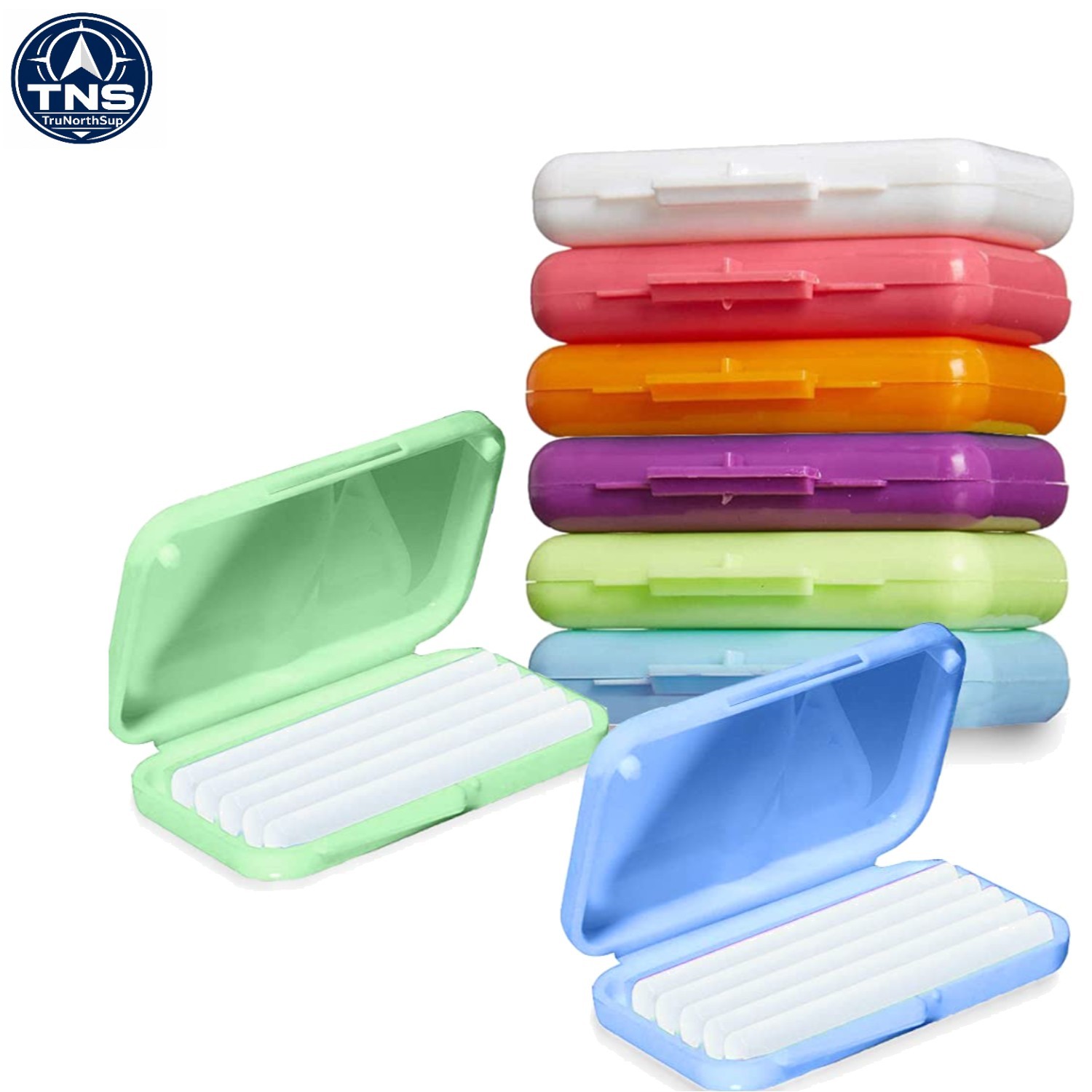 Orthodontic Dental Wax 6 Pack Colorful for Braces and Appliances Pain Relief
