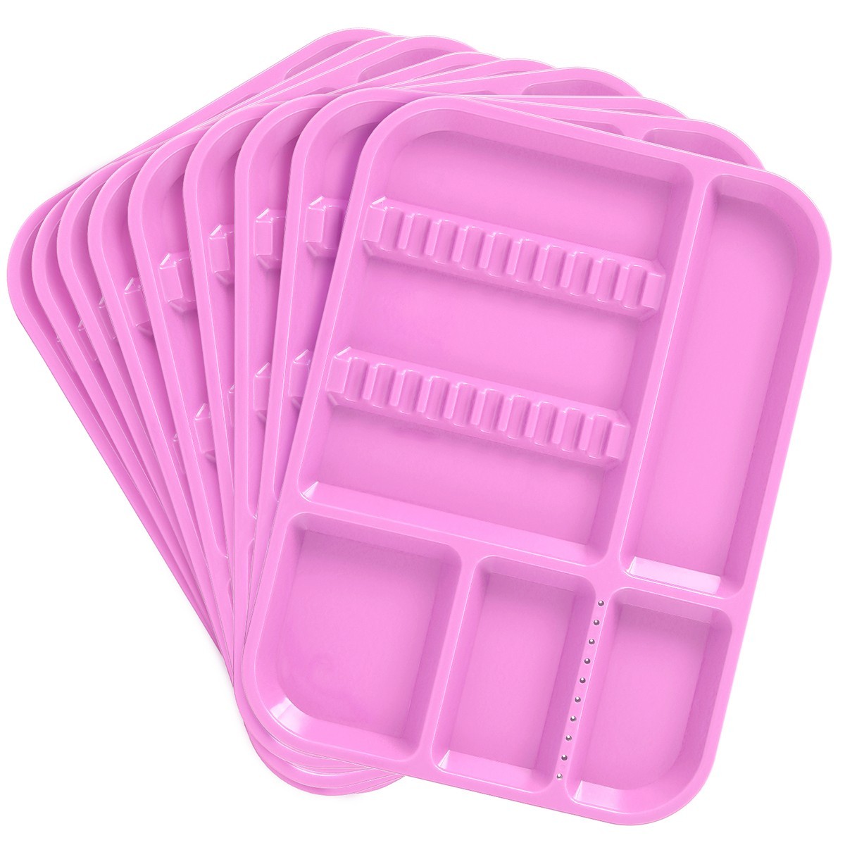 Dental Autoclavable Plastic Instrument Set Up Flat Tray /Divided Tray Size B