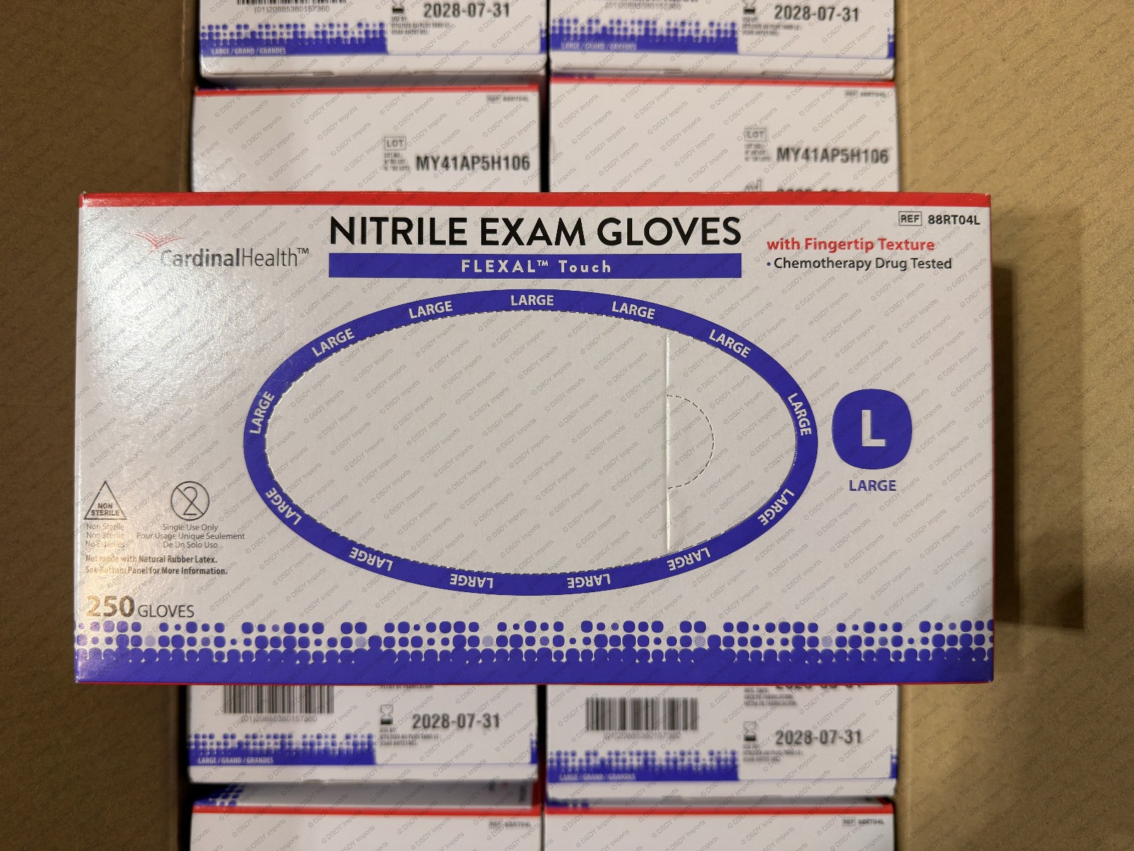 2500 LARGE HALYARD Nitrile STERLING SG Exam gloves (1xCASE) powder & latex free